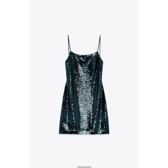 Zara | Dresses | Zara Sequin Mini Dress | Poshmark